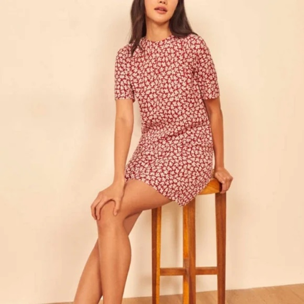 Reformation Beth Dress Grenadine Floral Medium